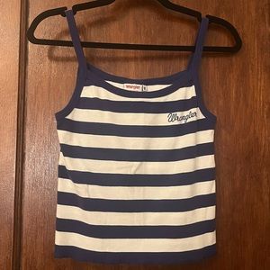 WRANGLER SPAGHETTI STRAP STRIPE TOP - SIZE M